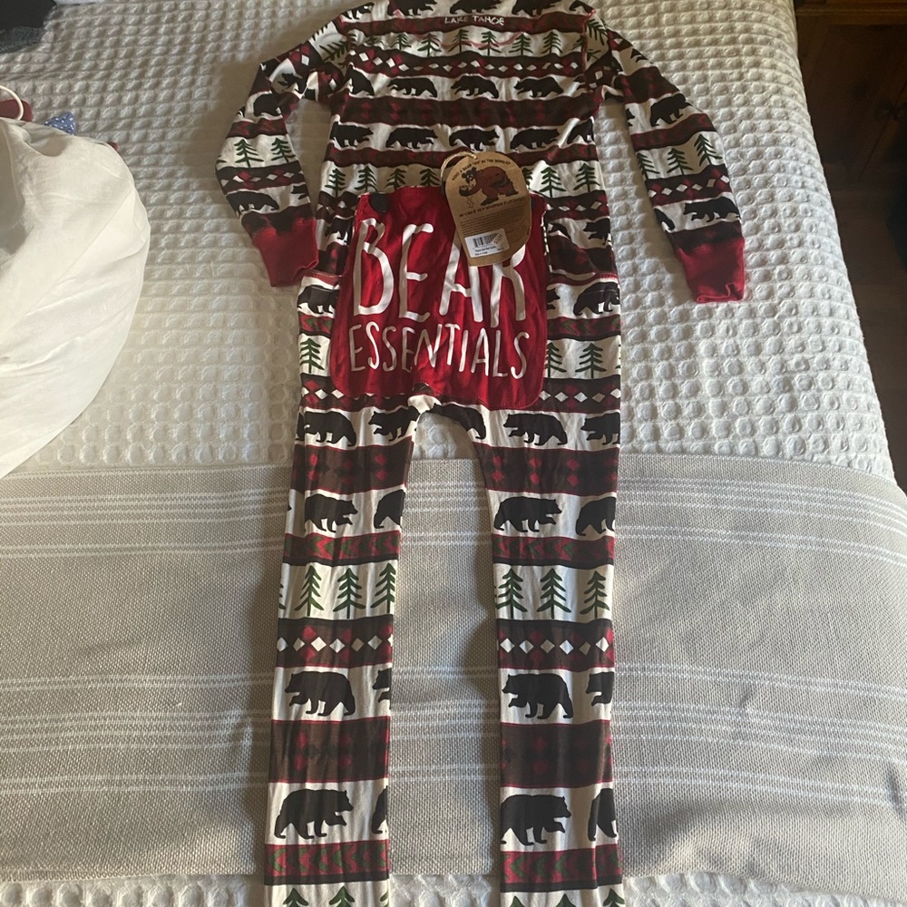 Lazy One Christmas onesie (brand new!)